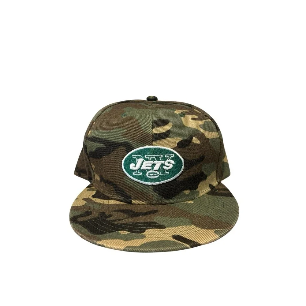 New York Jets Camo NFL One Size Snapback Hat 2-Brand